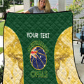 Custom Australia Basketball Quilt Go Champions Aussie Opals National Color