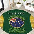 Custom Australia Basketball Round Carpet Go Champions Aussie Opals National Color