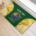 Custom Australia Basketball Rubber Doormat Go Champions Aussie Opals National Color