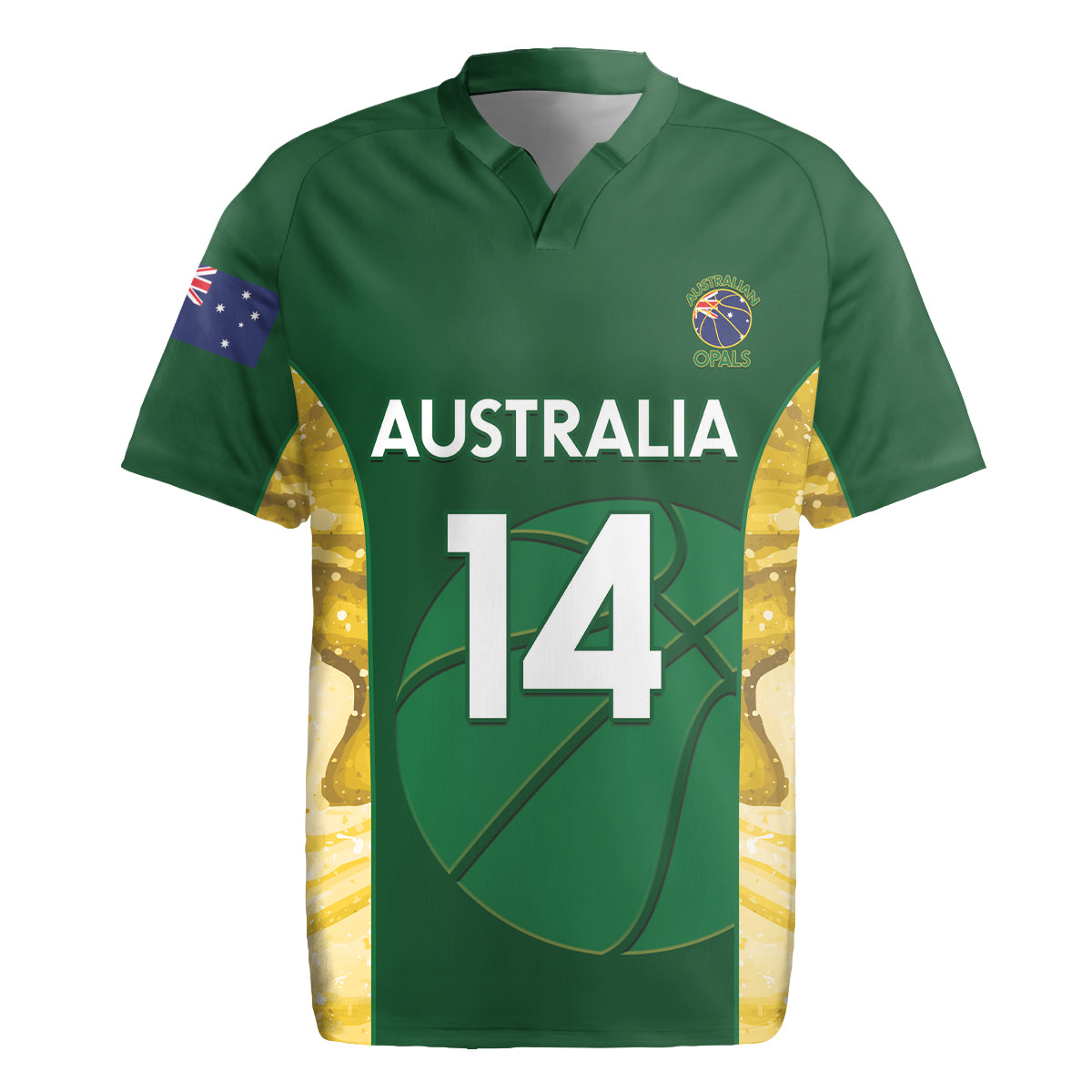 Custom Australia Basketball Rugby Jersey Go Champions Aussie Opals National Color