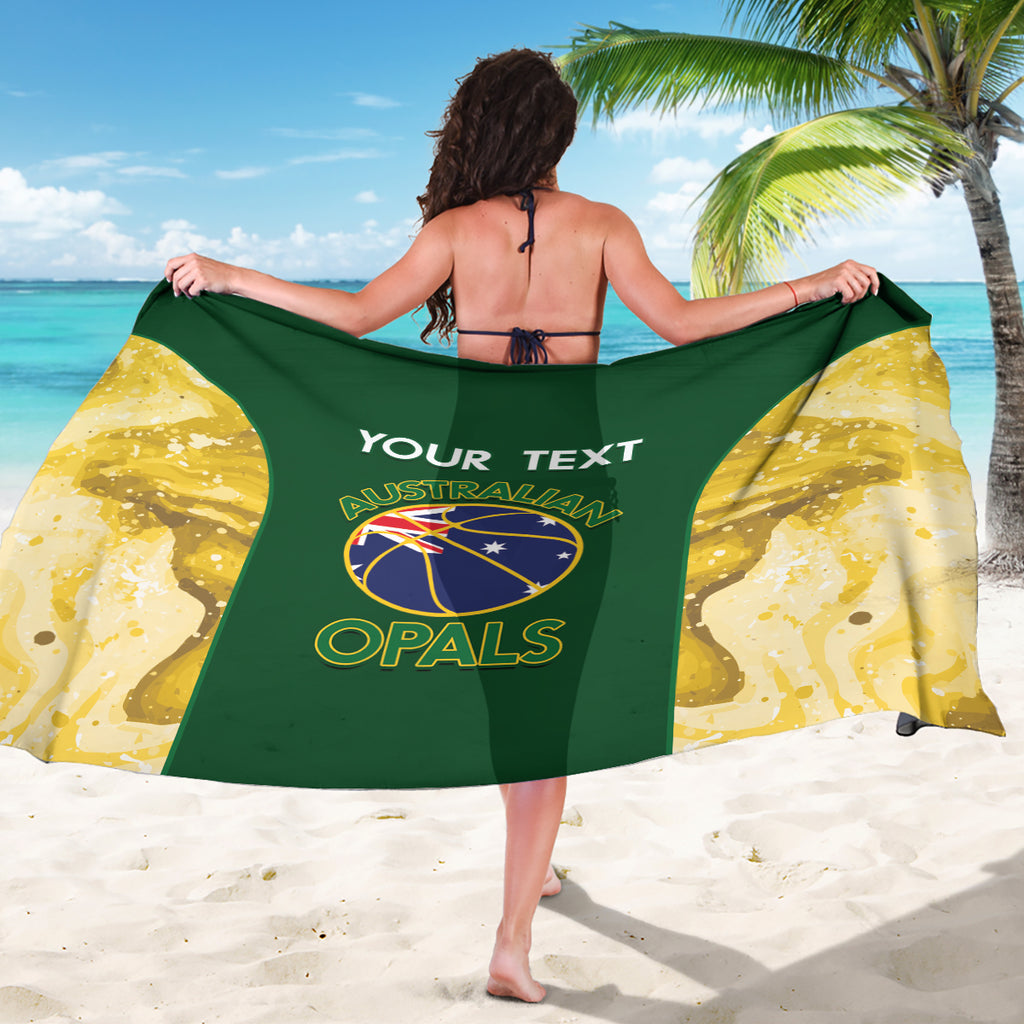 Custom Australia Basketball Sarong Go Champions Aussie Opals National Color