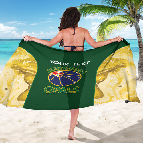 Custom Australia Basketball Sarong Go Champions Aussie Opals National Color