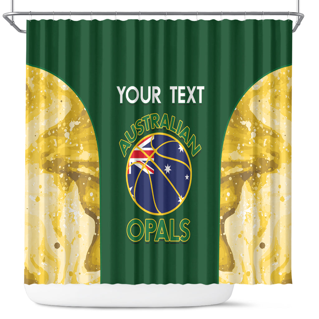Custom Australia Basketball Shower Curtain Go Champions Aussie Opals National Color
