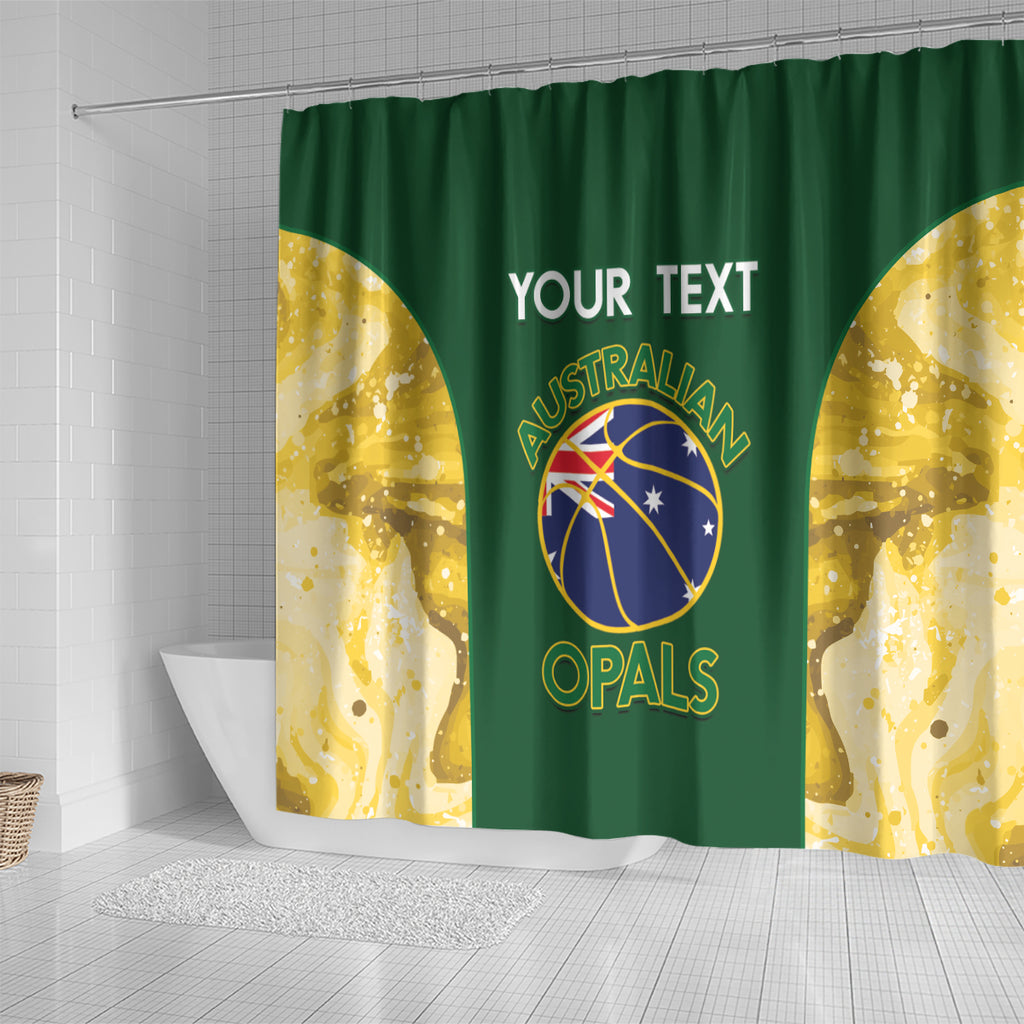 Custom Australia Basketball Shower Curtain Go Champions Aussie Opals National Color