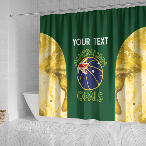 Custom Australia Basketball Shower Curtain Go Champions Aussie Opals National Color