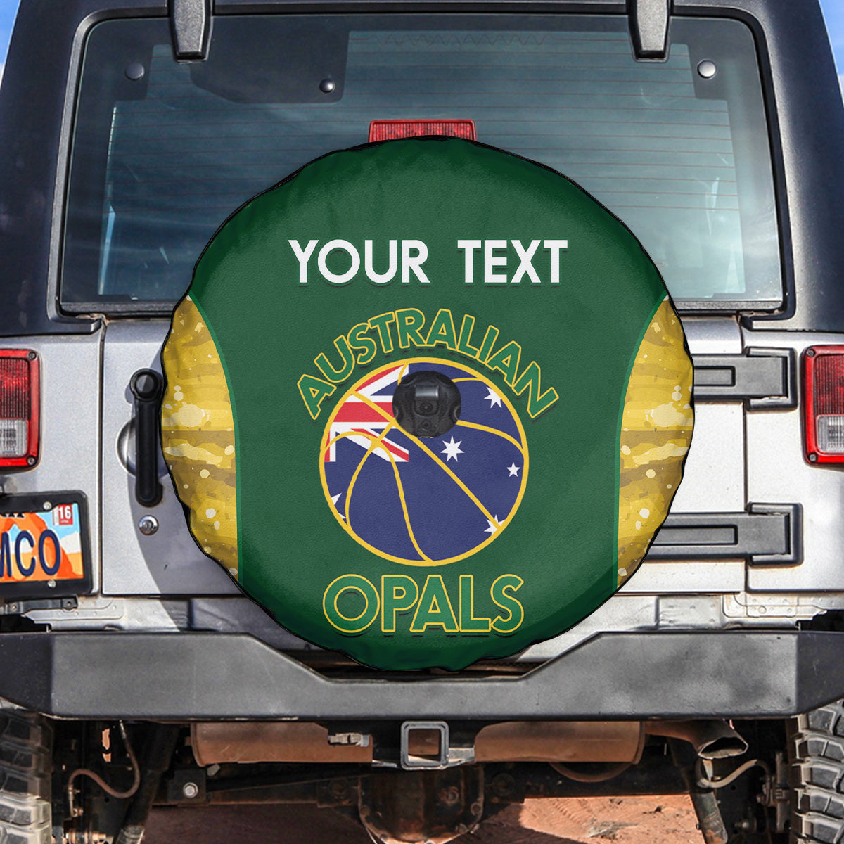 Custom Australia Basketball Spare Tire Cover Go Champions Aussie Opals National Color