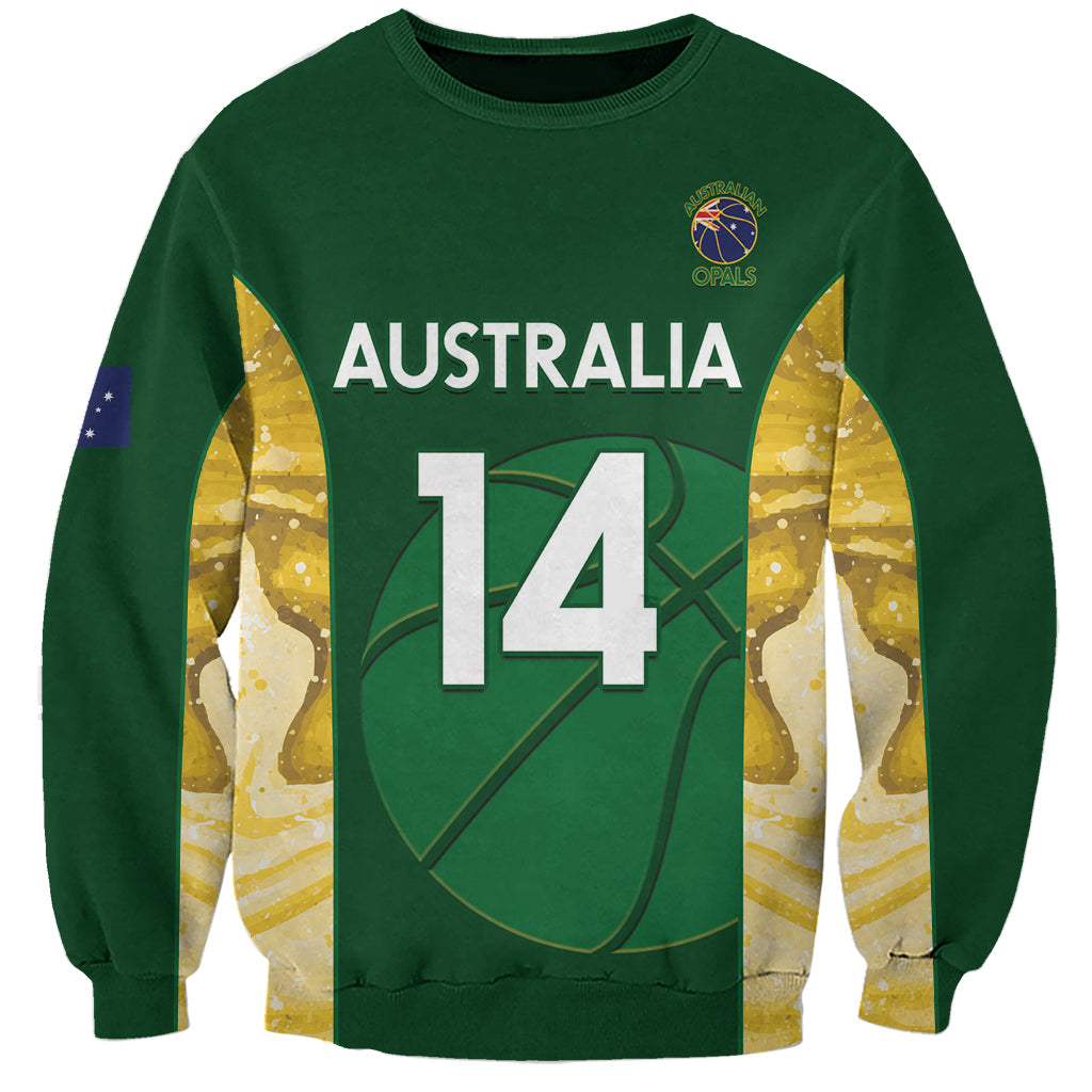 Custom Australia Basketball Sweatshirt Go Champions Aussie Opals National Color