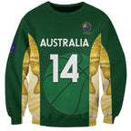 Custom Australia Basketball Sweatshirt Go Champions Aussie Opals National Color