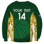 Custom Australia Basketball Sweatshirt Go Champions Aussie Opals National Color