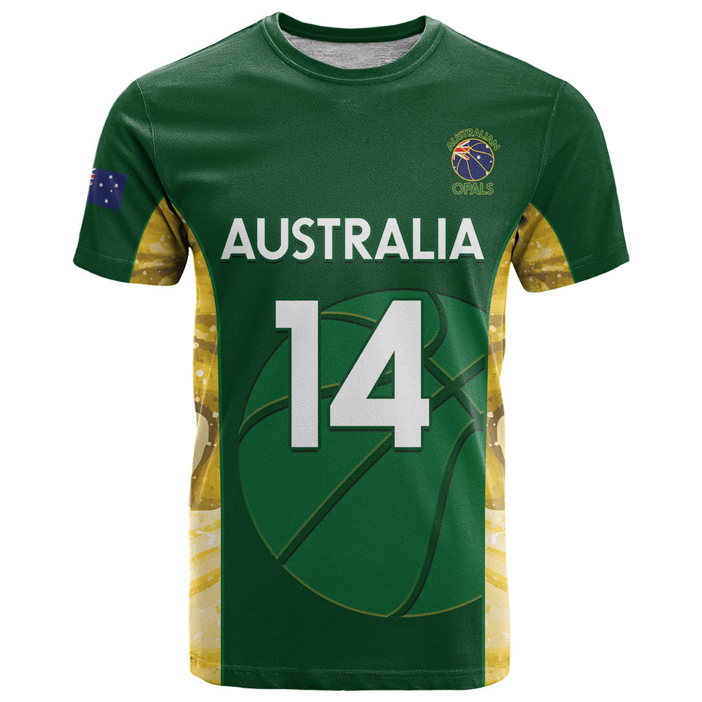 Custom Australia Basketball T Shirt Go Champions Aussie Opals National Color