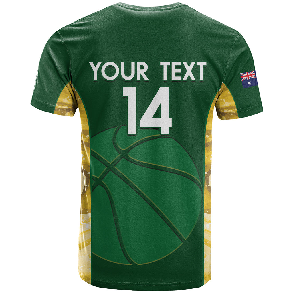 Custom Australia Basketball T Shirt Go Champions Aussie Opals National Color