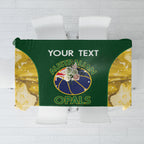 Custom Australia Basketball Tablecloth Go Champions Aussie Opals National Color