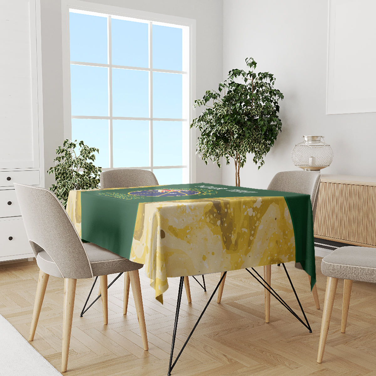 Custom Australia Basketball Tablecloth Go Champions Aussie Opals National Color