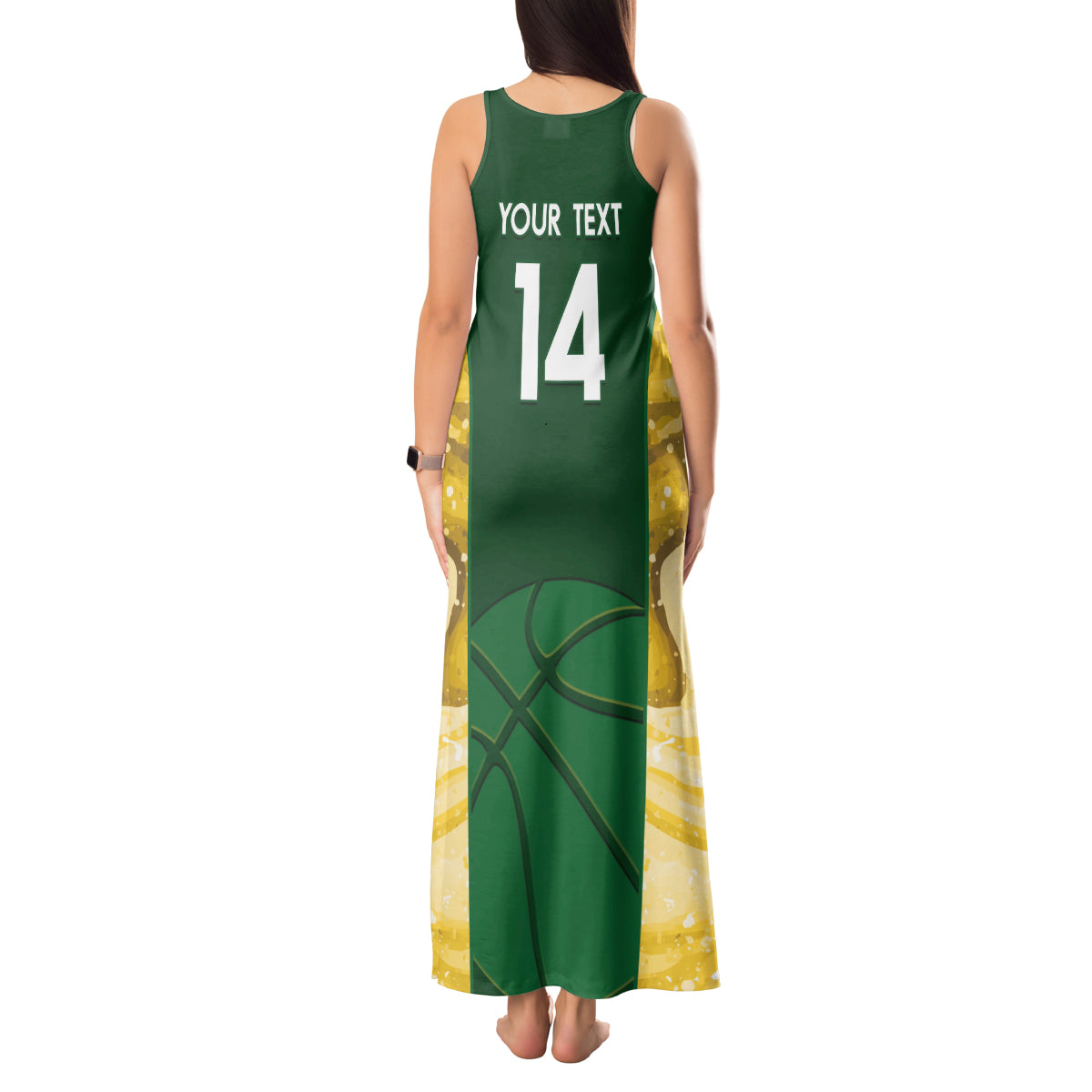 Custom Australia Basketball Tank Maxi Dress Go Champions Aussie Opals National Color