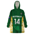 Custom Australia Basketball Wearable Blanket Hoodie Go Champions Aussie Opals National Color