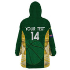 Custom Australia Basketball Wearable Blanket Hoodie Go Champions Aussie Opals National Color