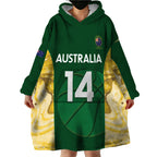 Custom Australia Basketball Wearable Blanket Hoodie Go Champions Aussie Opals National Color