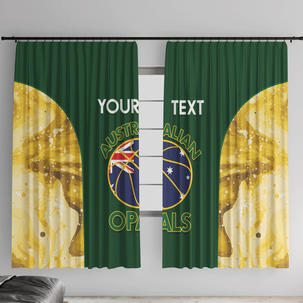 Custom Australia Basketball Window Curtain Go Champions Aussie Opals National Color