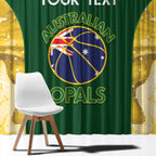 Custom Australia Basketball Window Curtain Go Champions Aussie Opals National Color