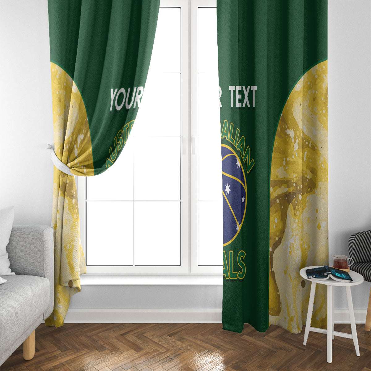 Custom Australia Basketball Window Curtain Go Champions Aussie Opals National Color