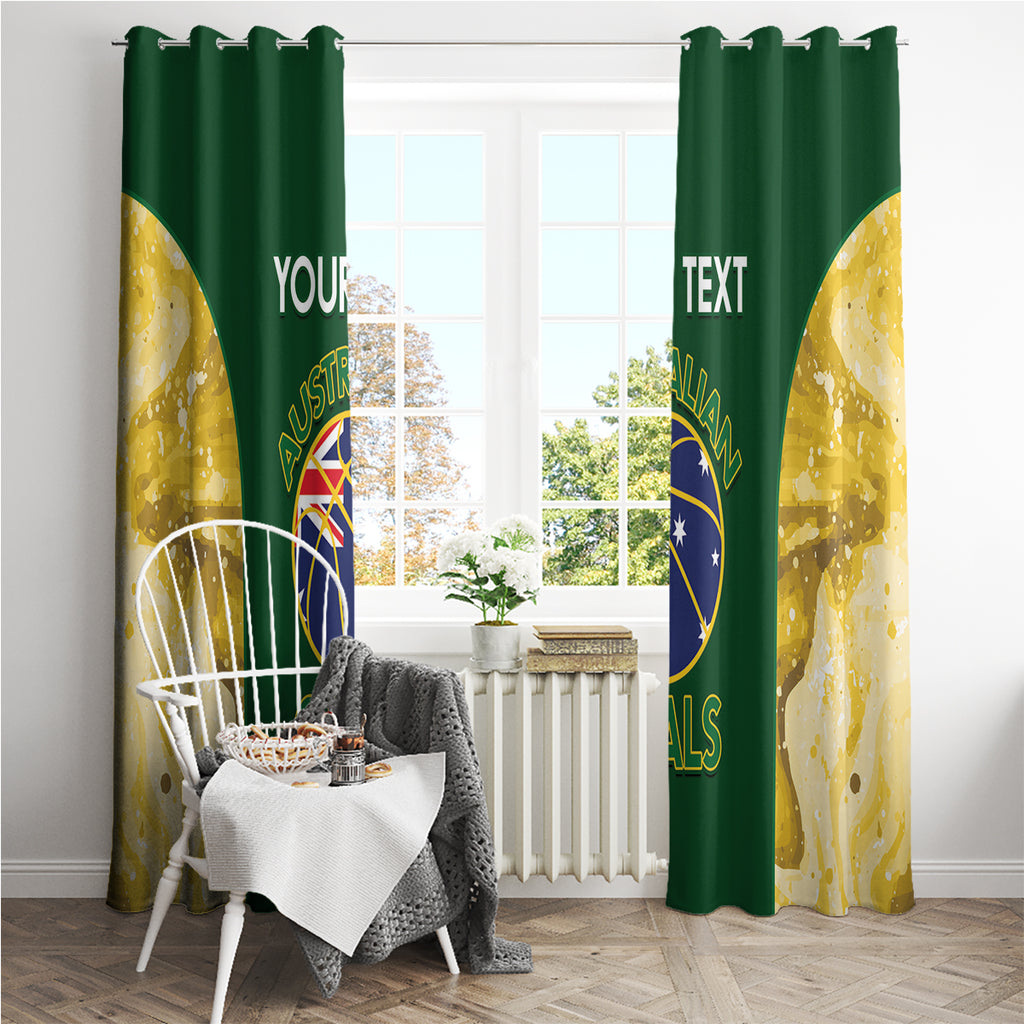 Custom Australia Basketball Window Curtain Go Champions Aussie Opals National Color