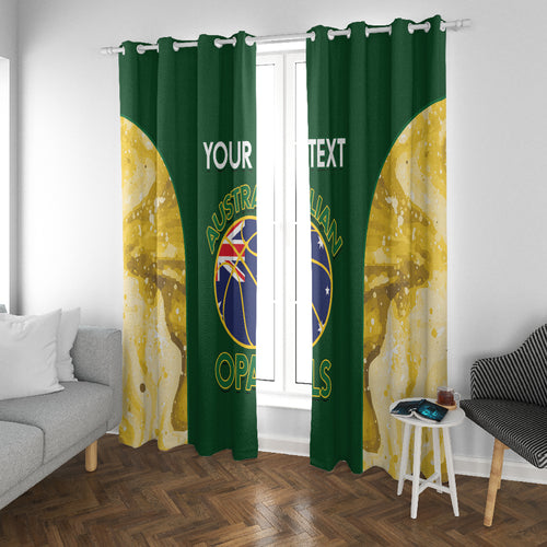 Custom Australia Basketball Window Curtain Go Champions Aussie Opals National Color
