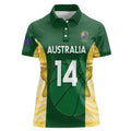 Custom Australia Basketball Women Polo Shirt Go Champions Aussie Opals National Color