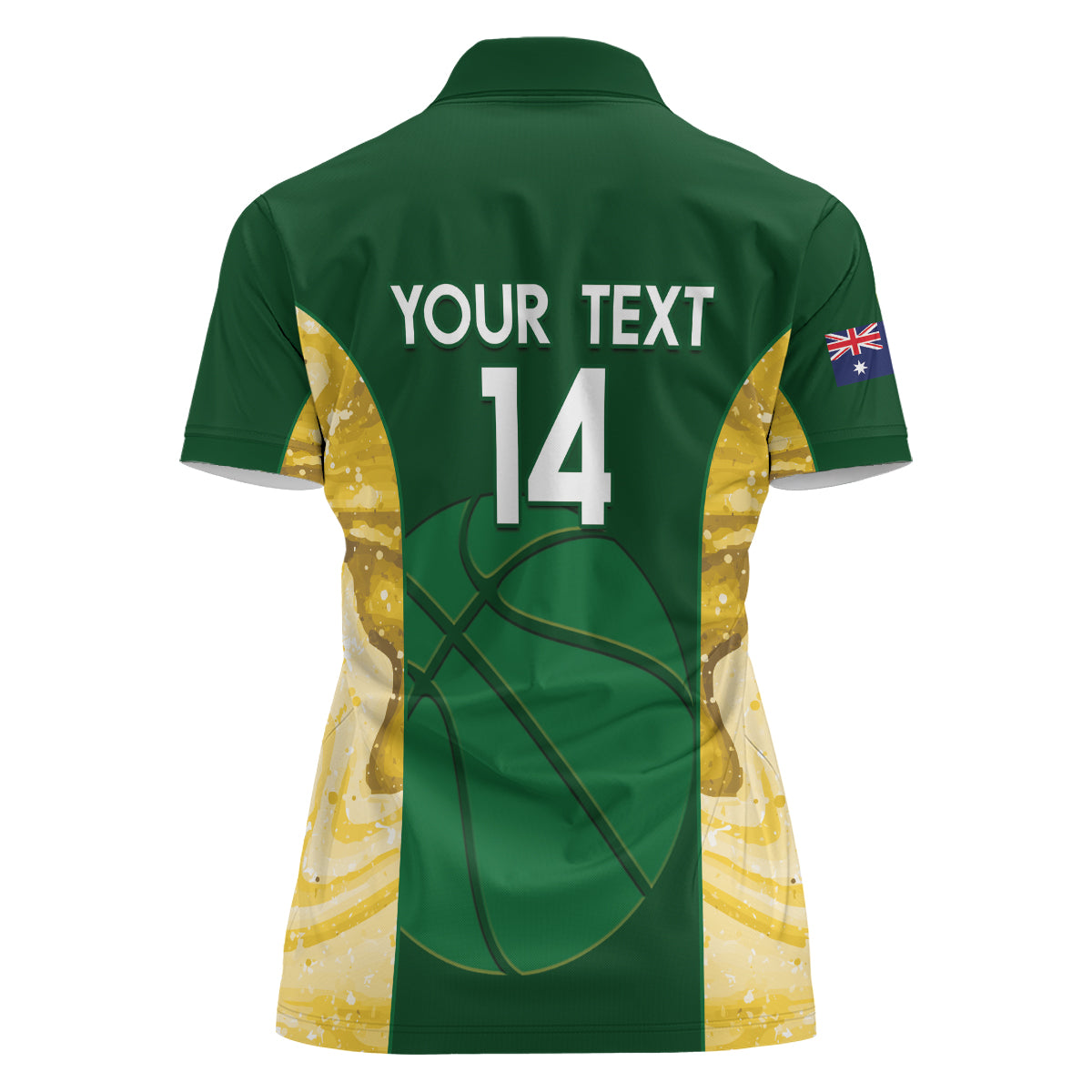 Custom Australia Basketball Women Polo Shirt Go Champions Aussie Opals National Color