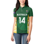 Custom Australia Basketball Women Polo Shirt Go Champions Aussie Opals National Color