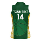 Custom Australia Basketball Women Sleeveless Polo Shirt Go Champions Aussie Opals National Color