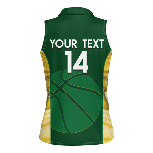 Custom Australia Basketball Women Sleeveless Polo Shirt Go Champions Aussie Opals National Color