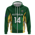 Custom Australia Basketball Zip Hoodie Go Champions Aussie Opals National Color