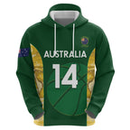 Custom Australia Basketball Zip Hoodie Go Champions Aussie Opals National Color