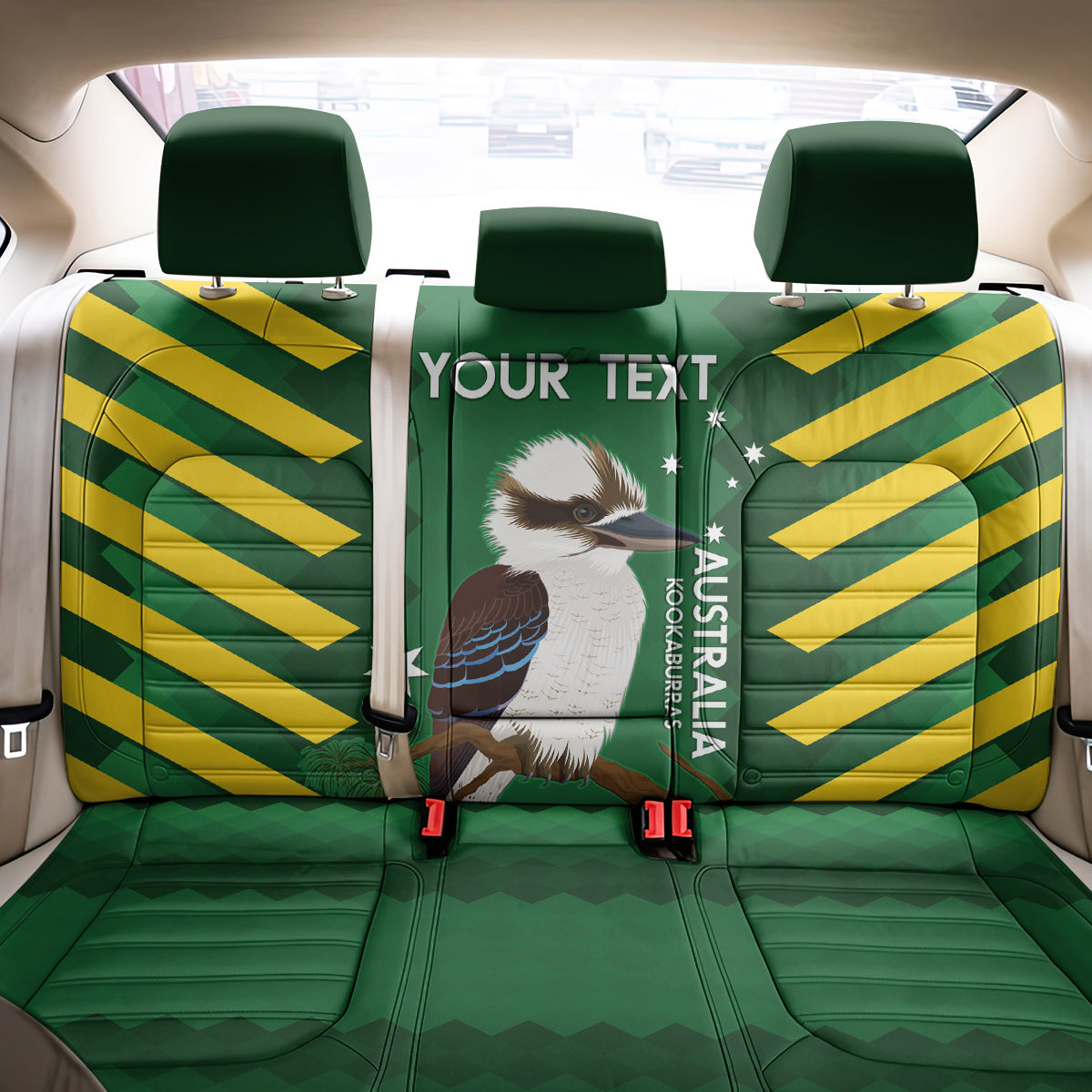 Custom Australia Field Hockey Back Car Seat Cover Go Champions Kookaburras National Color
