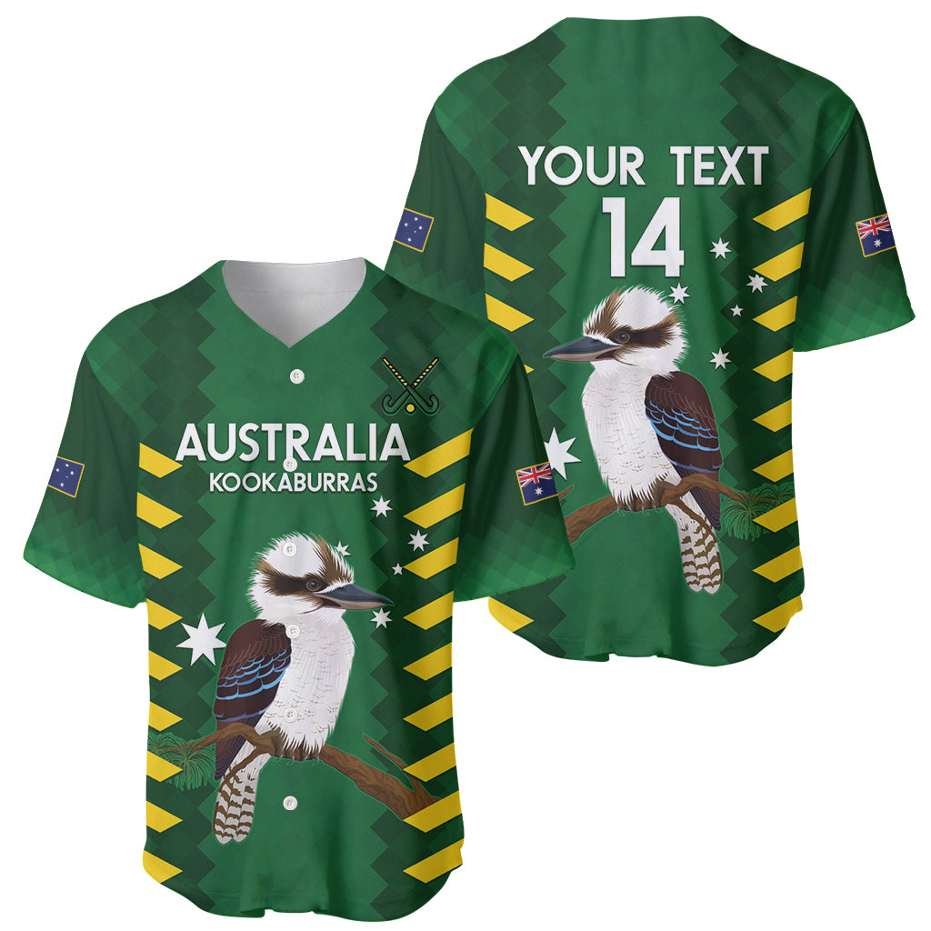Custom Australia Field Hockey Baseball Jersey Go Champions Kookaburras National Color