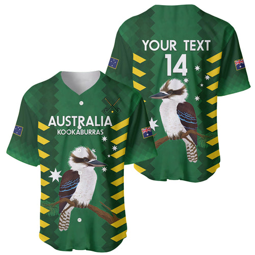 Custom Australia Field Hockey Baseball Jersey Go Champions Kookaburras National Color