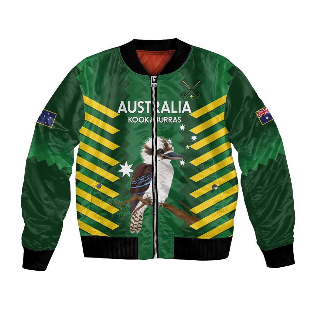 Custom Australia Field Hockey Bomber Jacket Go Champions Kookaburras National Color
