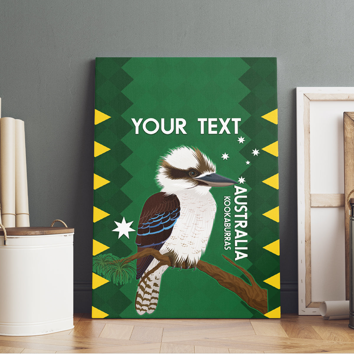 Custom Australia Field Hockey Canvas Wall Art Go Champions Kookaburras National Color