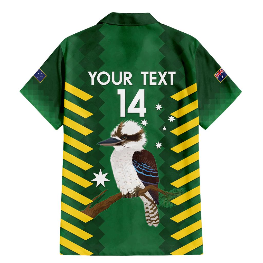 Custom Australia Field Hockey Family Matching Mermaid Dress and Hawaiian Shirt Go Champions Kookaburras National Color