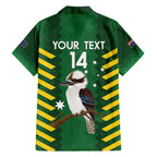 Custom Australia Field Hockey Family Matching Puletasi and Hawaiian Shirt Go Champions Kookaburras National Color