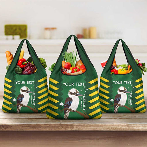 Custom Australia Field Hockey Grocery Bag Go Champions Kookaburras National Color