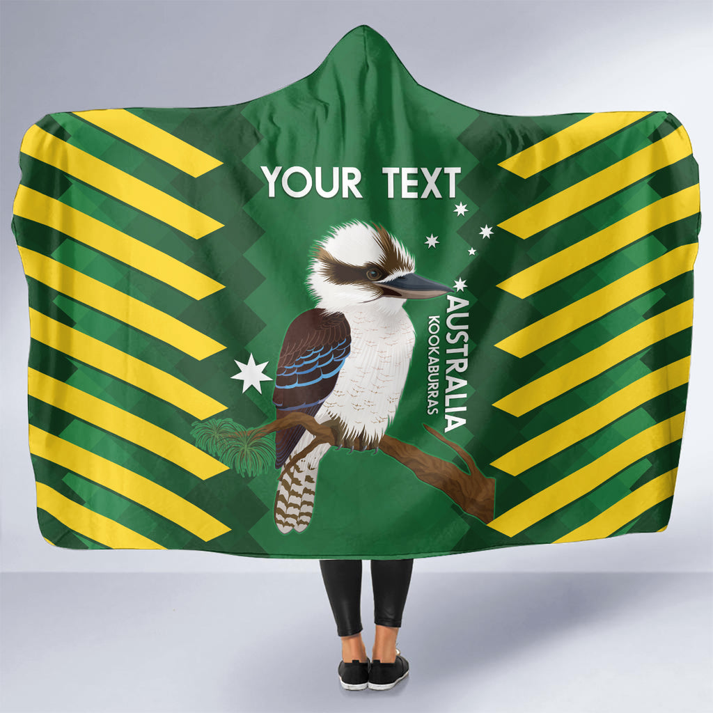 Custom Australia Field Hockey Hooded Blanket Go Champions Kookaburras National Color