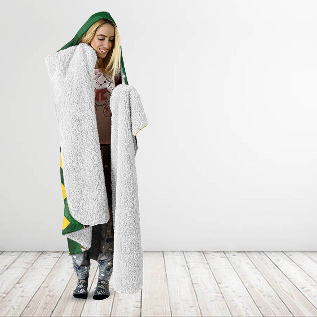 Custom Australia Field Hockey Hooded Blanket Go Champions Kookaburras National Color