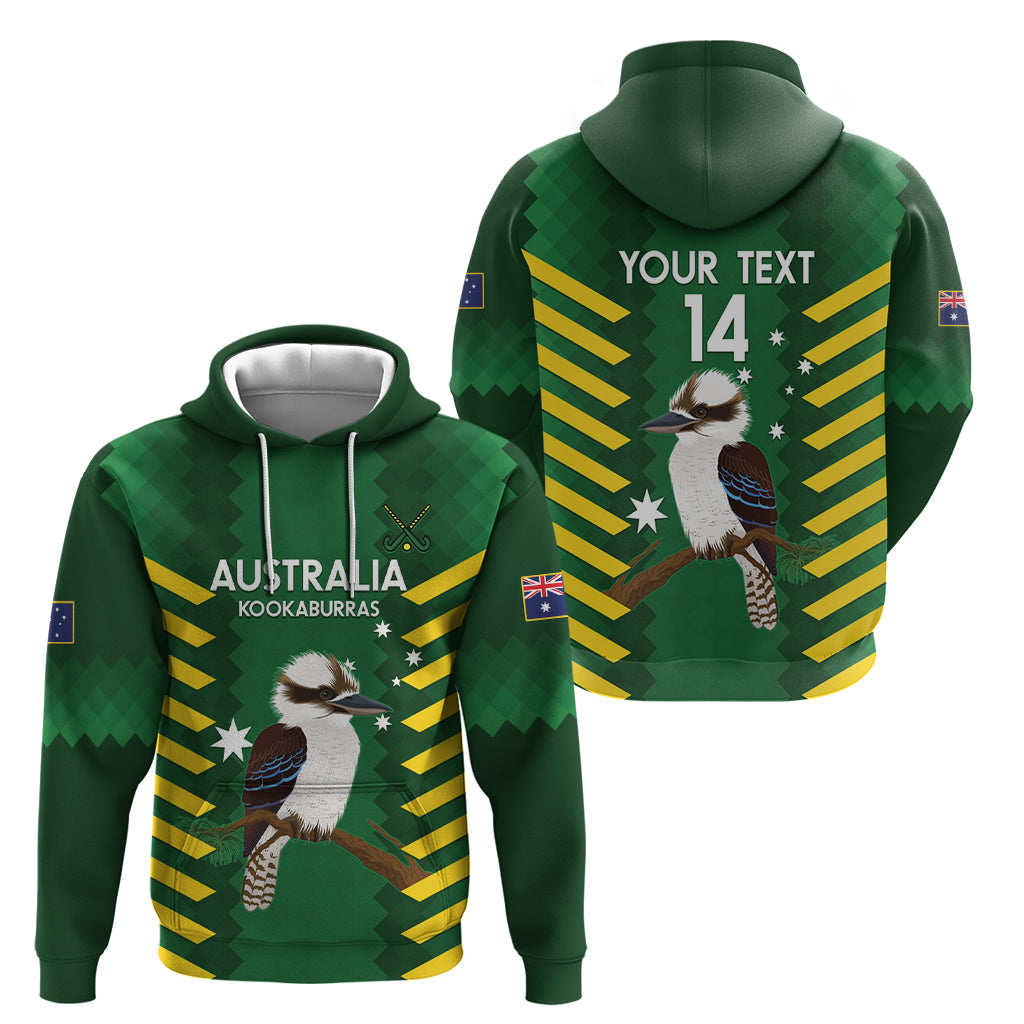 Custom Australia Field Hockey Hoodie Go Champions Kookaburras National Color