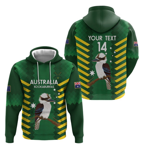Custom Australia Field Hockey Hoodie Go Champions Kookaburras National Color