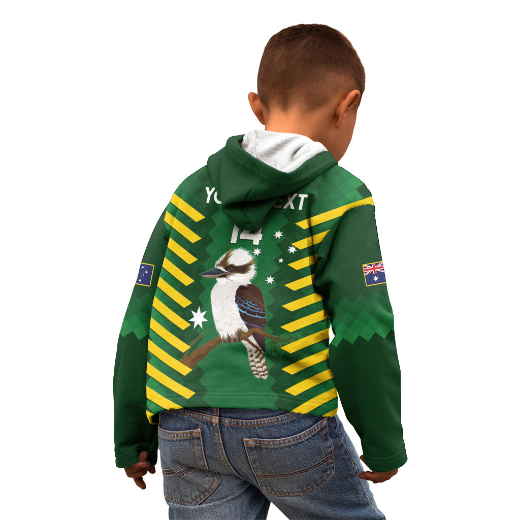 Custom Australia Field Hockey Kid Hoodie Go Champions Kookaburras National Color