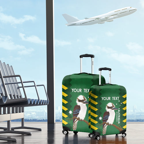 Custom Australia Field Hockey Luggage Cover Go Champions Kookaburras National Color