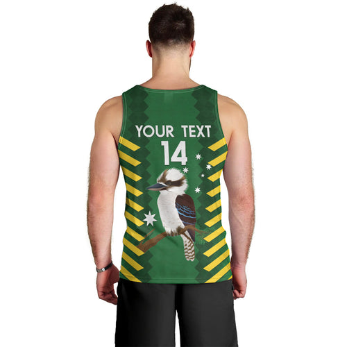 Custom Australia Field Hockey Men Tank Top Go Champions Kookaburras National Color