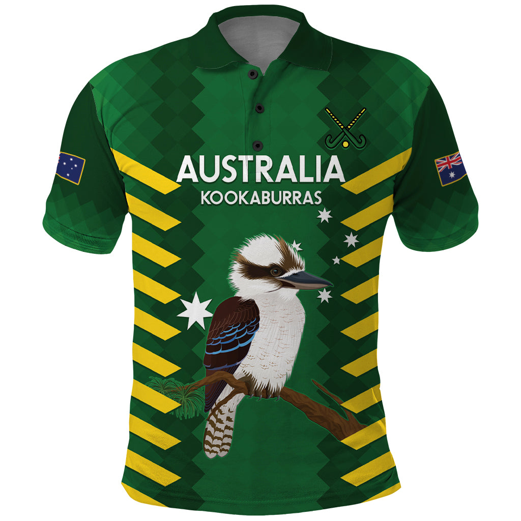 Custom Australia Field Hockey Polo Shirt Go Champions Kookaburras National Color