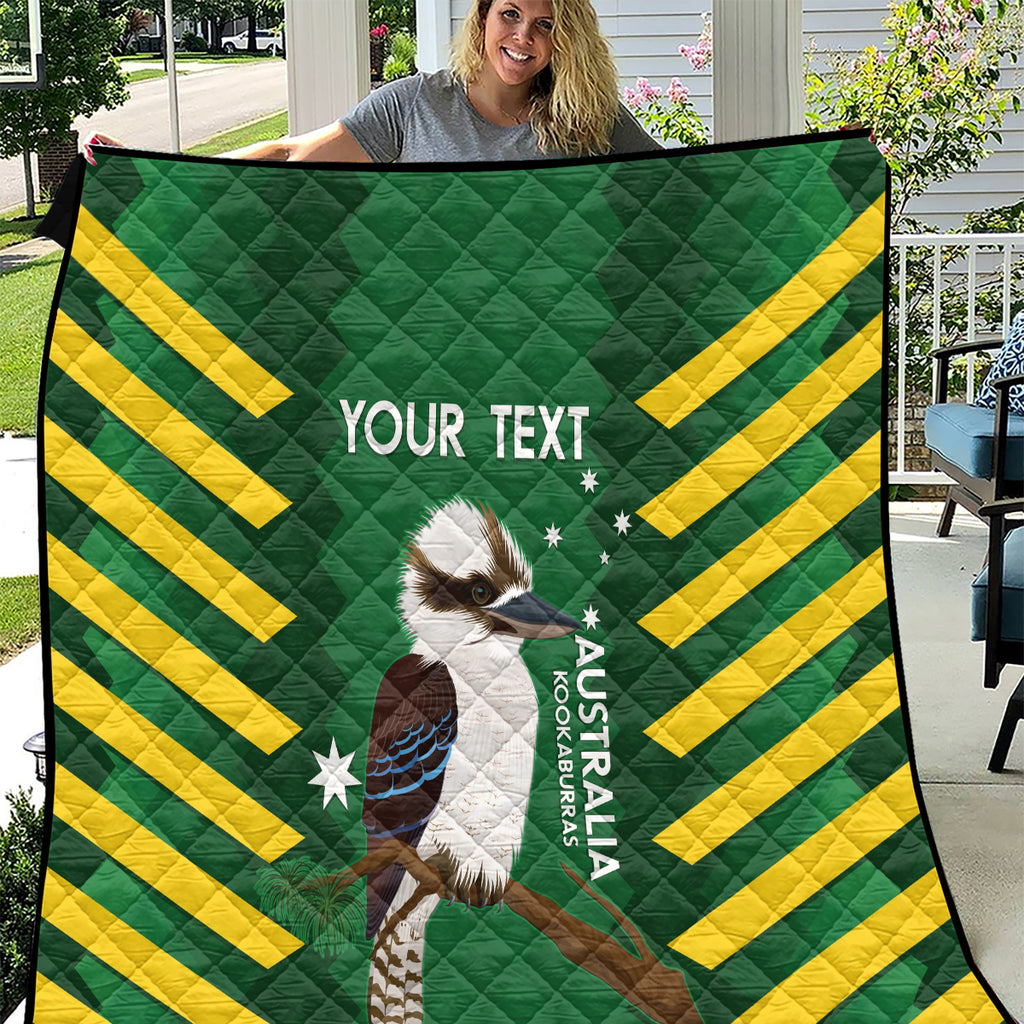 Custom Australia Field Hockey Quilt Go Champions Kookaburras National Color
